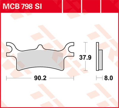 Тормозные колодки TRW Lucas MCB798SI