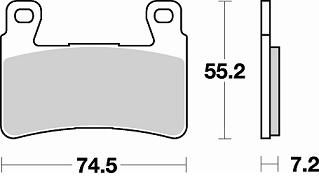 Тормозные колодки Braking 827SM1