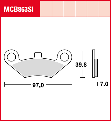 Тормозные колодки TRW Lucas MCB863SI