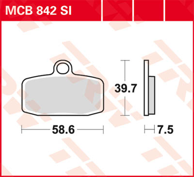 Тормозные колодки TRW Lucas MCB842SI