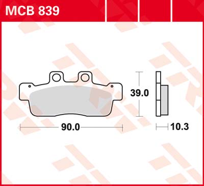 Тормозные колодки TRW Lucas MCB839