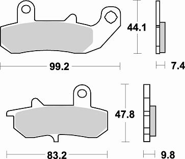 Тормозные колодки Braking 728SM1