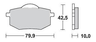 Тормозные колодки Braking 735SM1