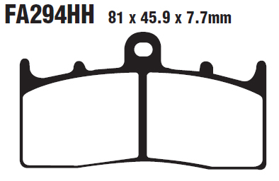 Тормозные колодки EBC FA294HH