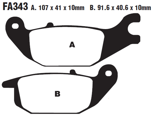 Тормозные колодки EBC FA343