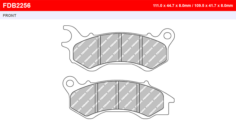 Тормозные колодки Ferodo FDB2256EF