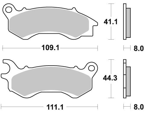 Тормозные колодки Braking 954SM1