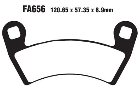 Тормозные колодки EBC FA656R