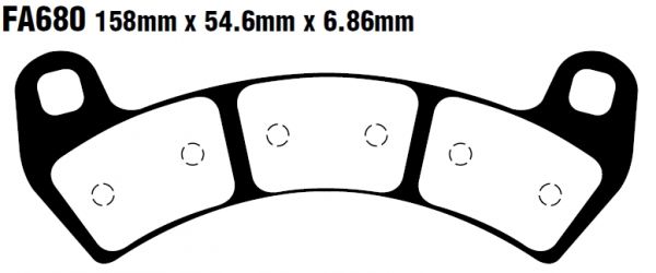 Тормозные колодки EBC FA680R