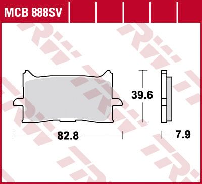 Тормозные колодки TRW Lucas MCB888SV