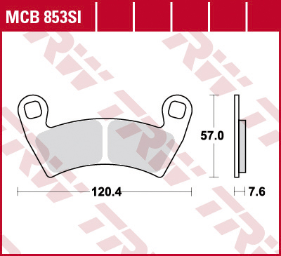 Тормозные колодки TRW Lucas MCB853SI