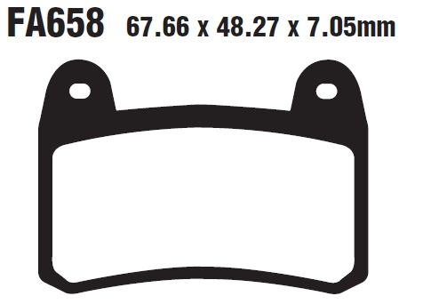 Тормозные колодки EBC FA658
