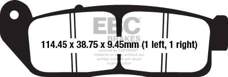Тормозные колодки EBC FA672HH