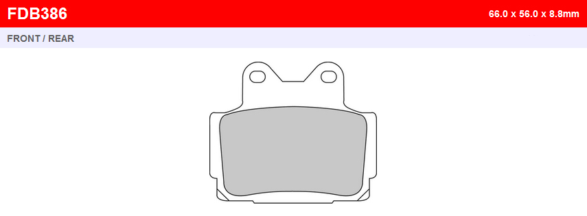 Тормозные колодки Ferodo FDB386P