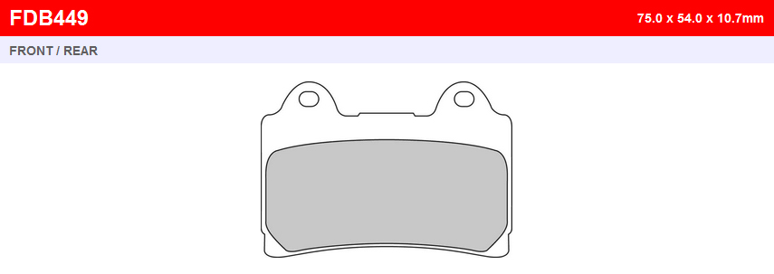 Тормозные колодки Ferodo FDB449P