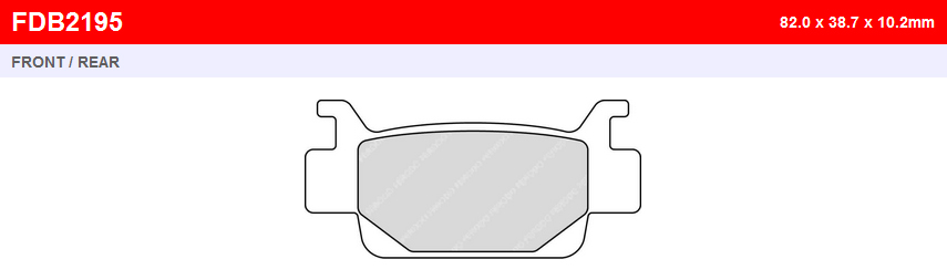 Тормозные колодки Ferodo FDB2195SG