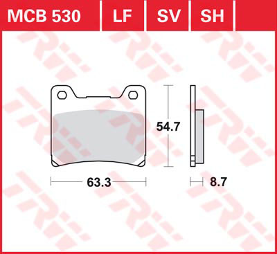 Тормозные колодки TRW Lucas MCB530