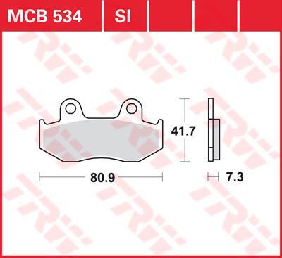 Тормозные колодки TRW Lucas MCB534
