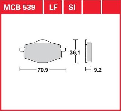 Тормозные колодки TRW Lucas MCB539