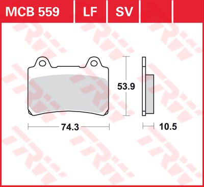 Тормозные колодки TRW Lucas MCB559