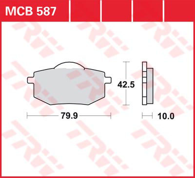 Тормозные колодки TRW Lucas MCB587