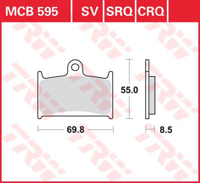 Тормозные колодки TRW Lucas MCB595