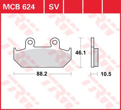 Тормозные колодки TRW Lucas MCB624