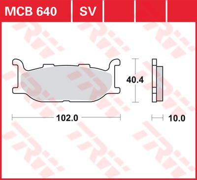 Тормозные колодки TRW Lucas MCB640