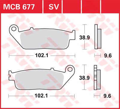 Тормозные колодки TRW Lucas MCB677