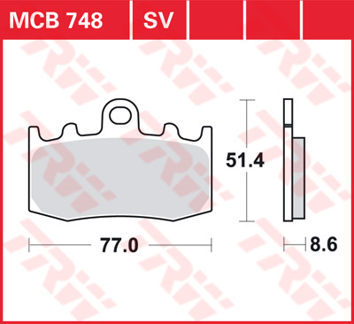 Тормозные колодки TRW Lucas MCB748