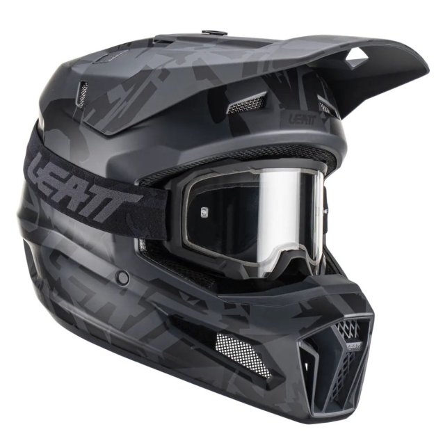 Мотошлем LEATT Helmet Moto 3.5 + Goggle [Stealth]
