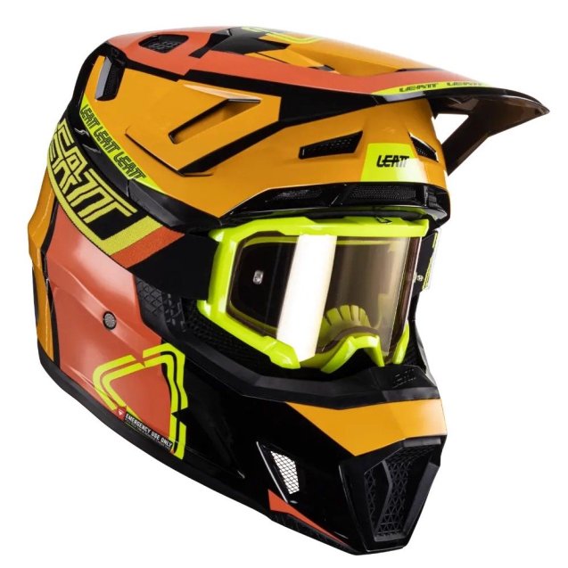 Мотошлем LEATT Helmet Moto 7.5 + Goggle [Citrus]