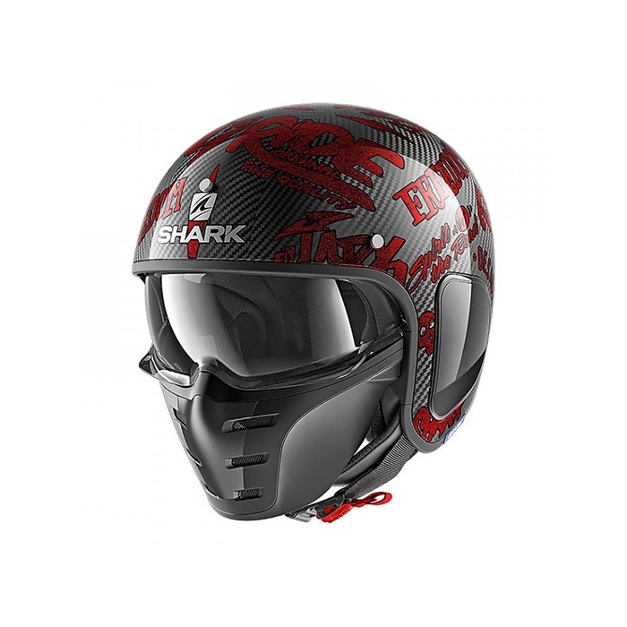 Шлем SHARK S-drak Carb Freestyle Cup blackred