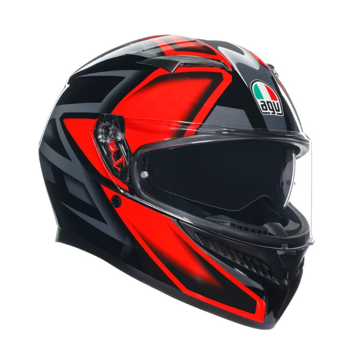 Шлем AGV K3 COMPOUND BLACK-RED E2206