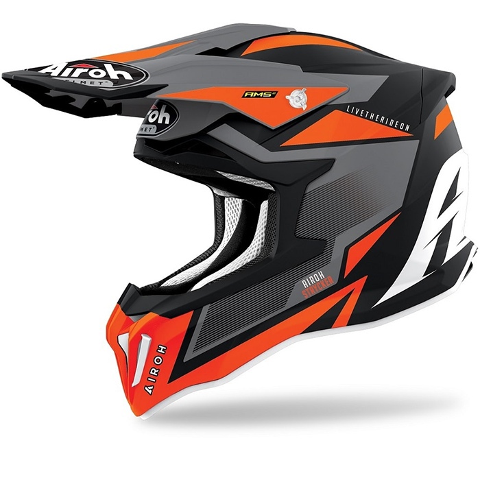 Шлем AIROH STRYCKER AXE orange matt