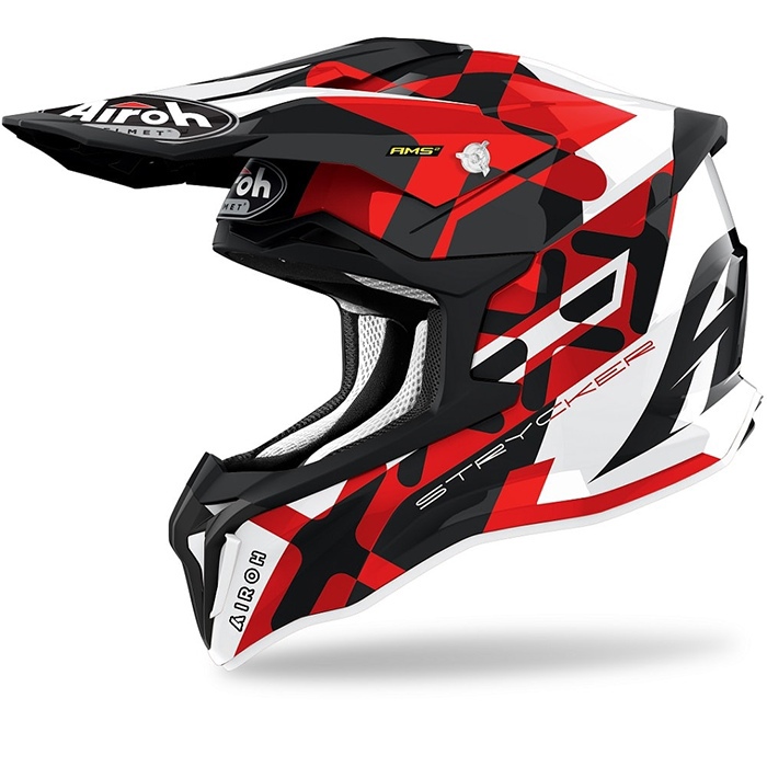 Шлем AIROH STRYCKER XXX red gloss