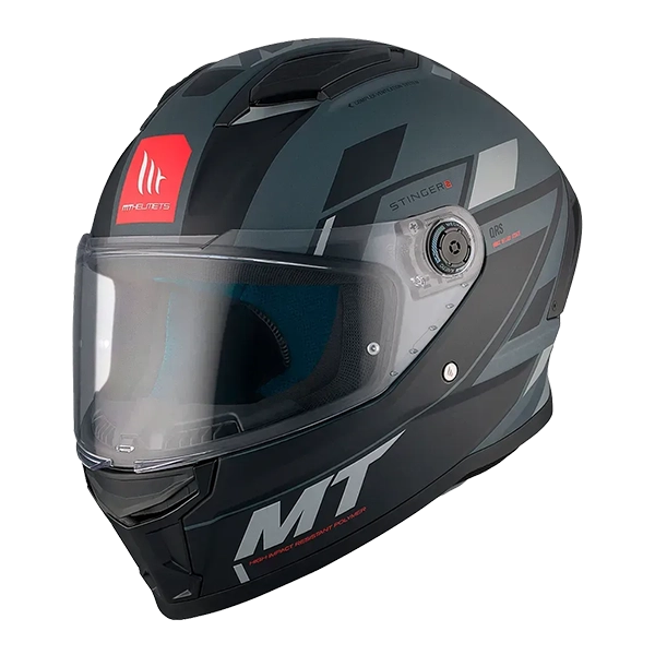 Шлем MT Stinger 2 Zivze C2 Grey Matt