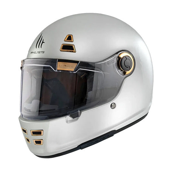 Шлем MT Jarama Solid A0 White Gloss