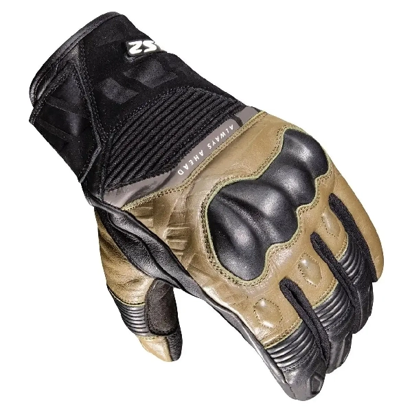 Мотоперчатки LS2 Octane WP Leather Man Gloves Black Green