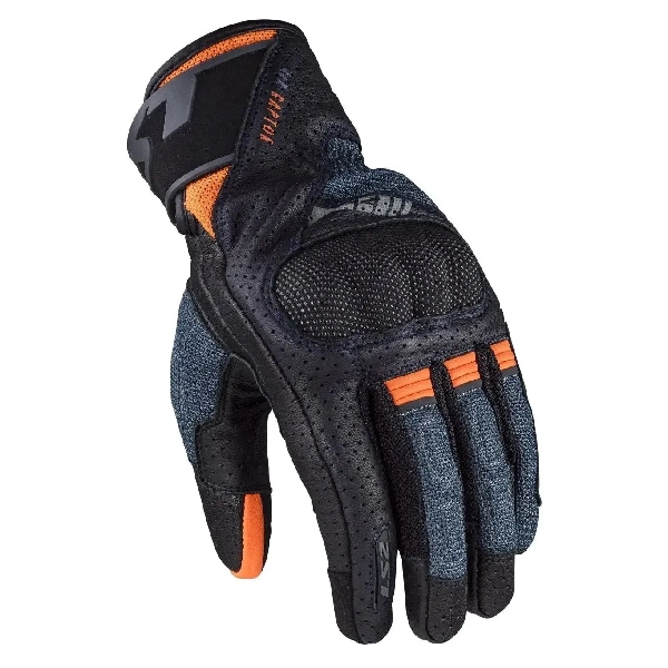 Мотоперчатки LS2 Air Raptor Man Gloves Dark Blue Hi-Vis Orange