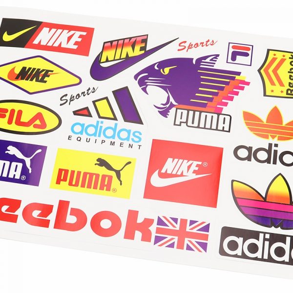 Наклейки набор Nike Reebok Adidas PUMA