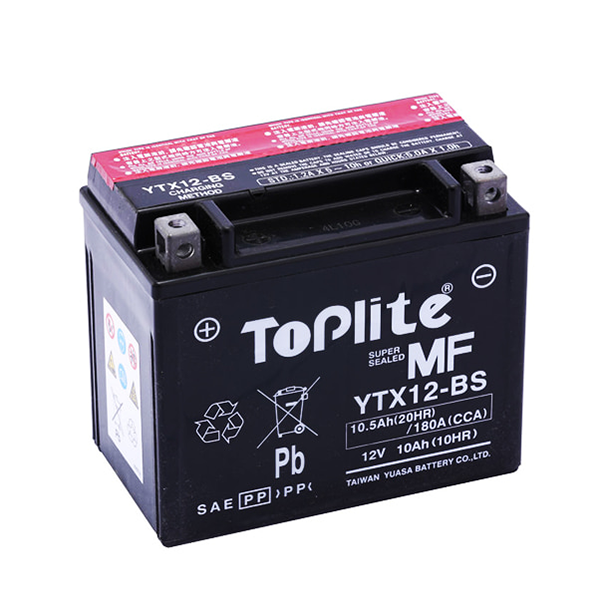Аккумулятор TOPLITE YTX12-BS