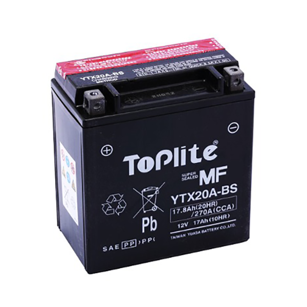Аккумулятор TOPLITE YTX20A-BS