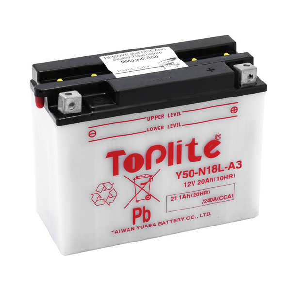 Аккумулятор TOPLITE Y50-N18L-A3