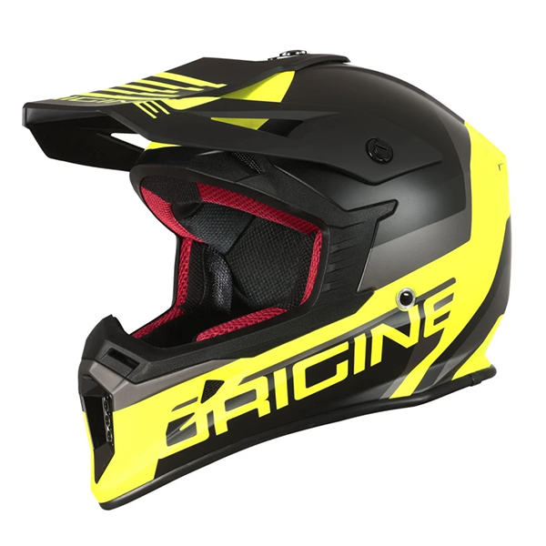 Мотошлем Origine Hero MX Black / Fluo Yellow