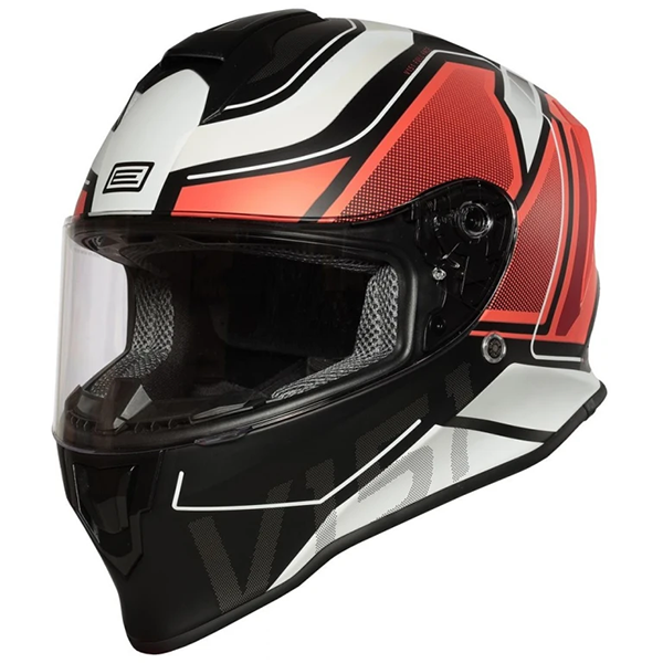 Мотошлем Origine Dinamo Galaxy Fluo Red - Black - Matt