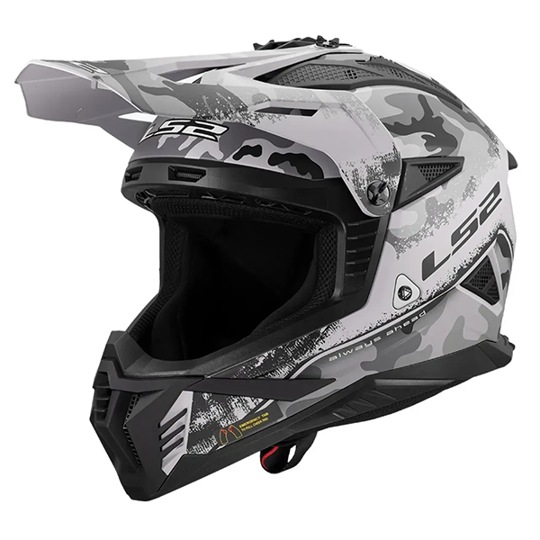 Мотошлем LS2 MX708 Fast 2 Carbine Matt Tonal Gray Black