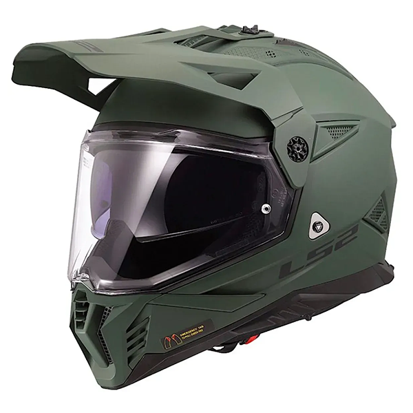 Мотошлем LS2 MX702 Pioneer 2 Solid Matt Military Green