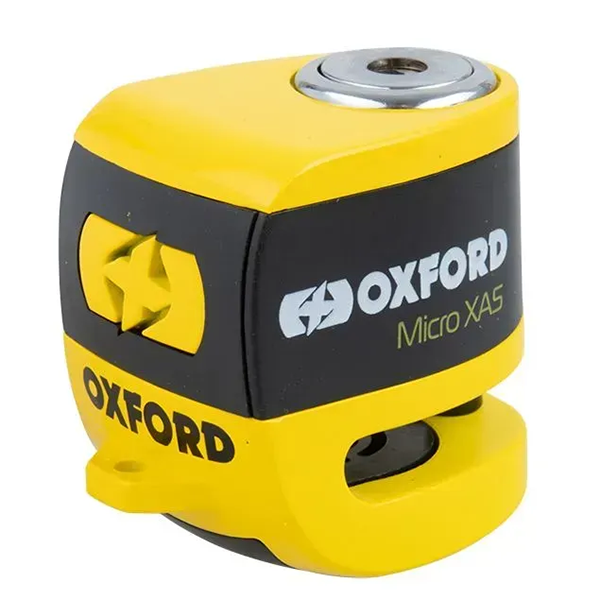 Замок с сигнализацией Oxford Micro XA5 Alarm Disc Lock Yellow/Black