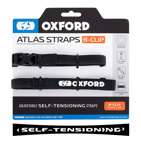 Ремни Oxford Atlas B-Clip 17mm x 1.2M Black (Pair)